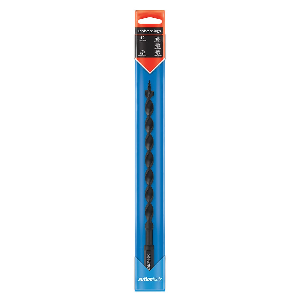 SUTTON 12x300mm 1/44-HX Scotch-Pat Wood Auger Drill Bit D5181200