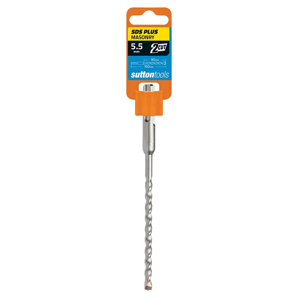 SUTTON 5.5X160MM 2-CUT SDS PLUS TCT MASONRY DRILL BIT D6130550