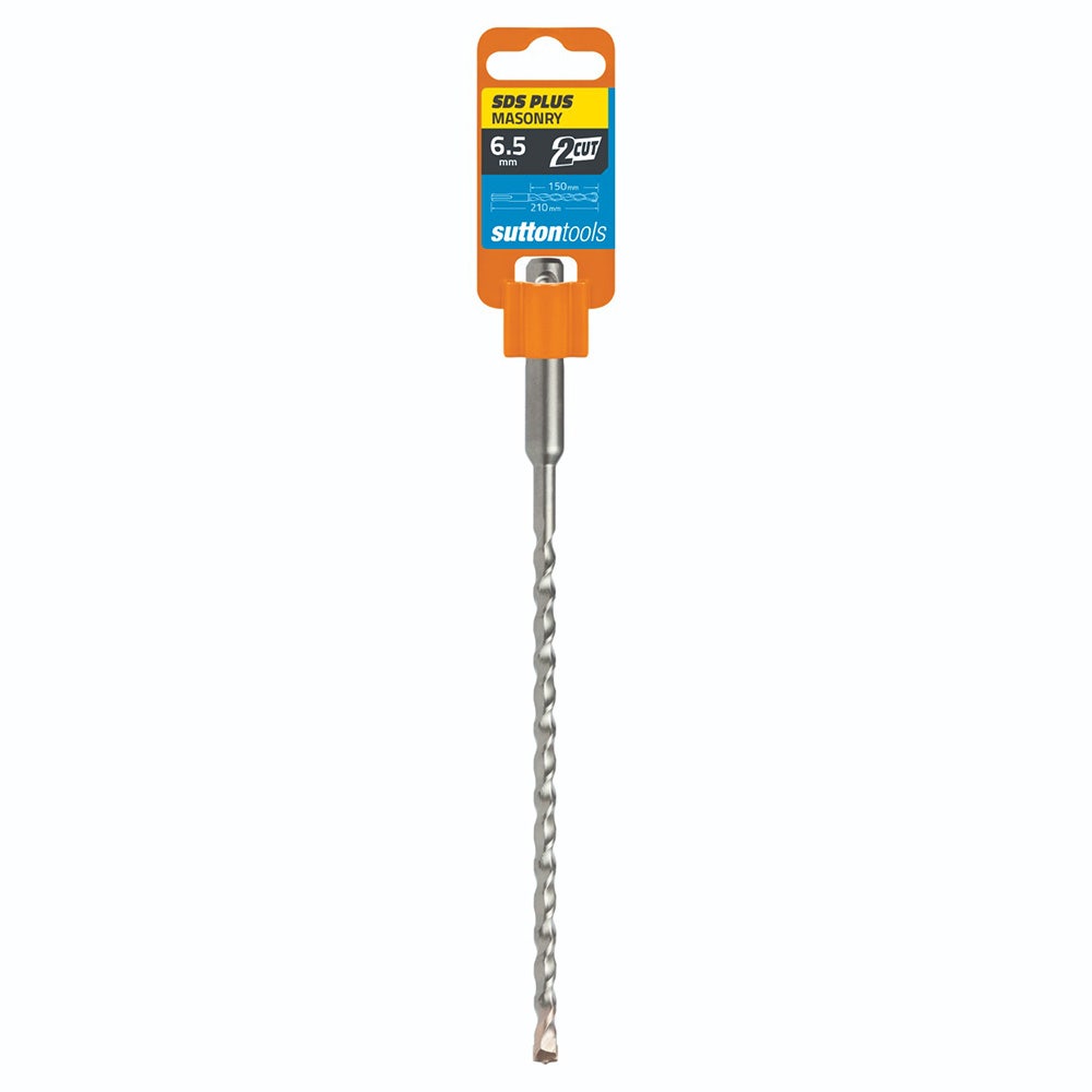 SUTTON 6.5X210MM 2-CUT SDS PLUS TCT MASONRY DRILL BIT D6140650