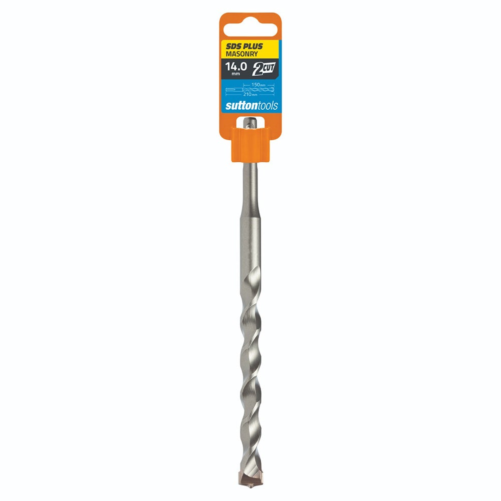 SUTTON 14.0X210MM 2-CUT SDS PLUS TCT MASONRY DRILL BIT D6141400