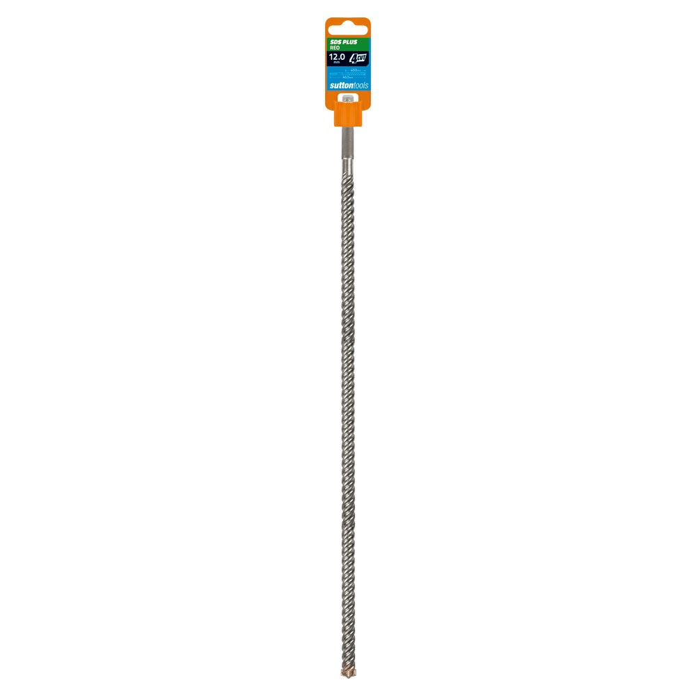 SUTTON 12X460MM 4-CUT REO SDS PLUS TCT MASONRY DRILL BIT D6371200