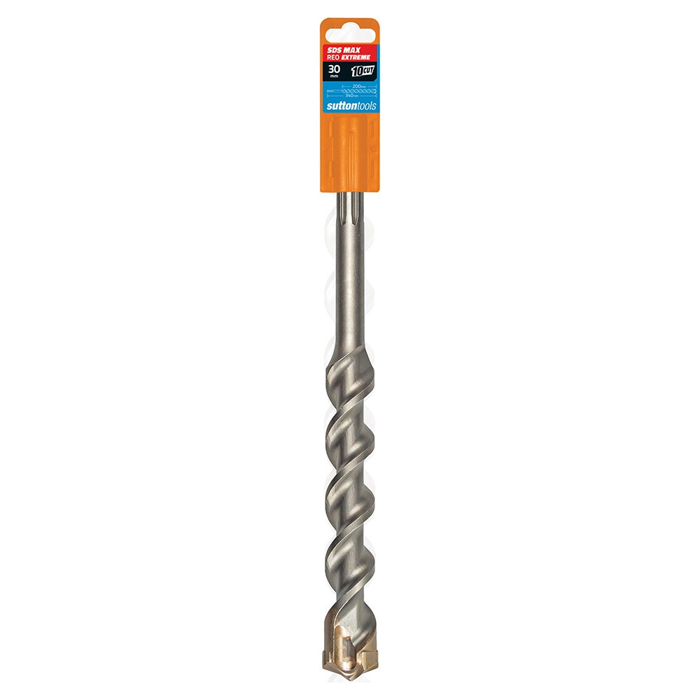 SUTTON 30X340MM 4-CUT EXTREME SDS-MAX TCT MASONRY DRILL BIT D6443000