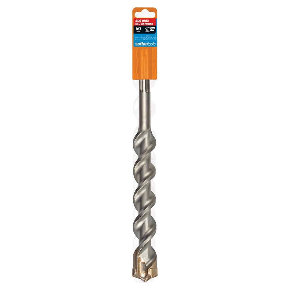 SUTTON 40X340MM 4-CUT EXTREME SDS-MAX TCT MASONRY DRILL BIT D6444000