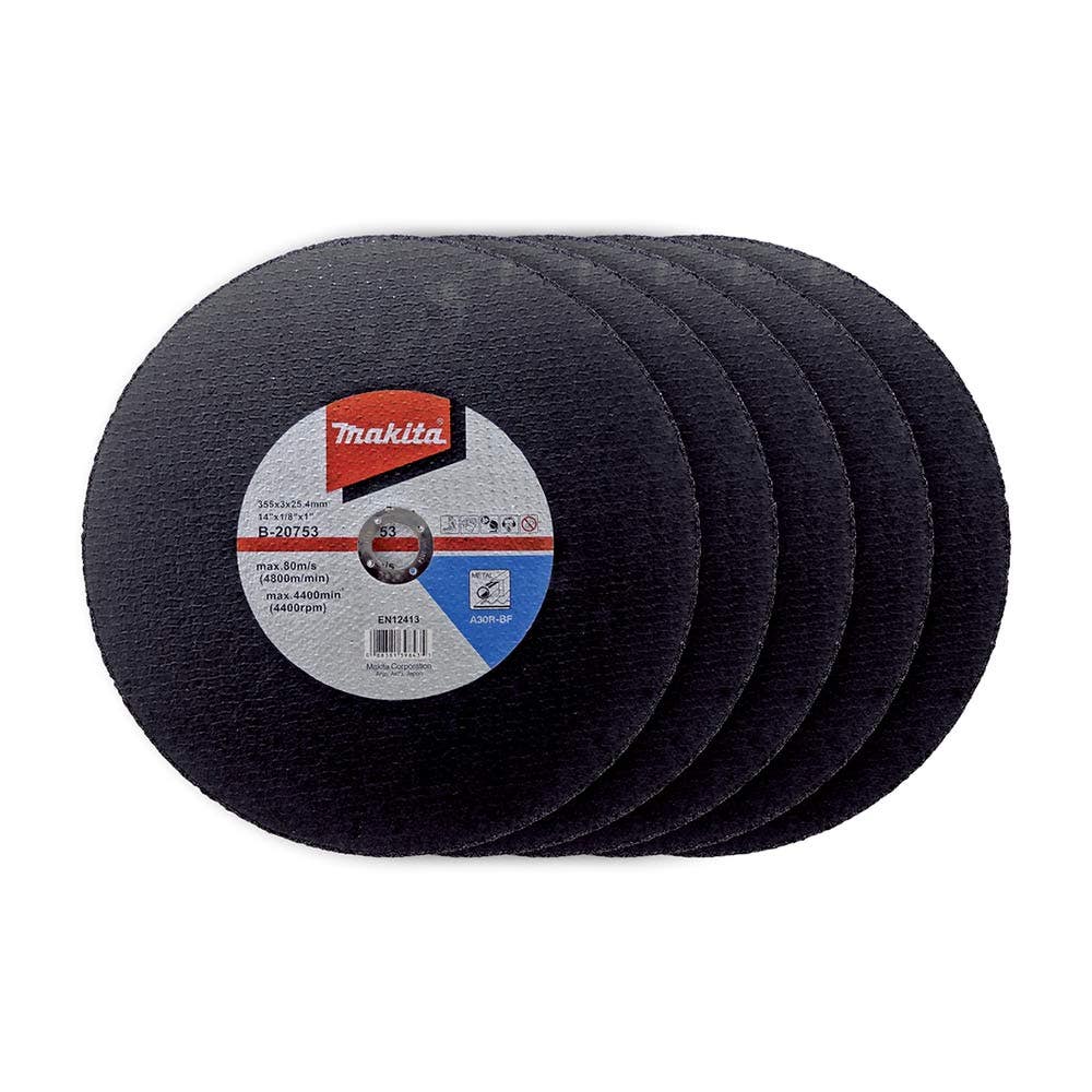 Makita 355Mm X 3Mm X 25.4Mm Elite Metal Long Life Cut Off Wheel A30Q-Bf - 5Pk B-20753-5