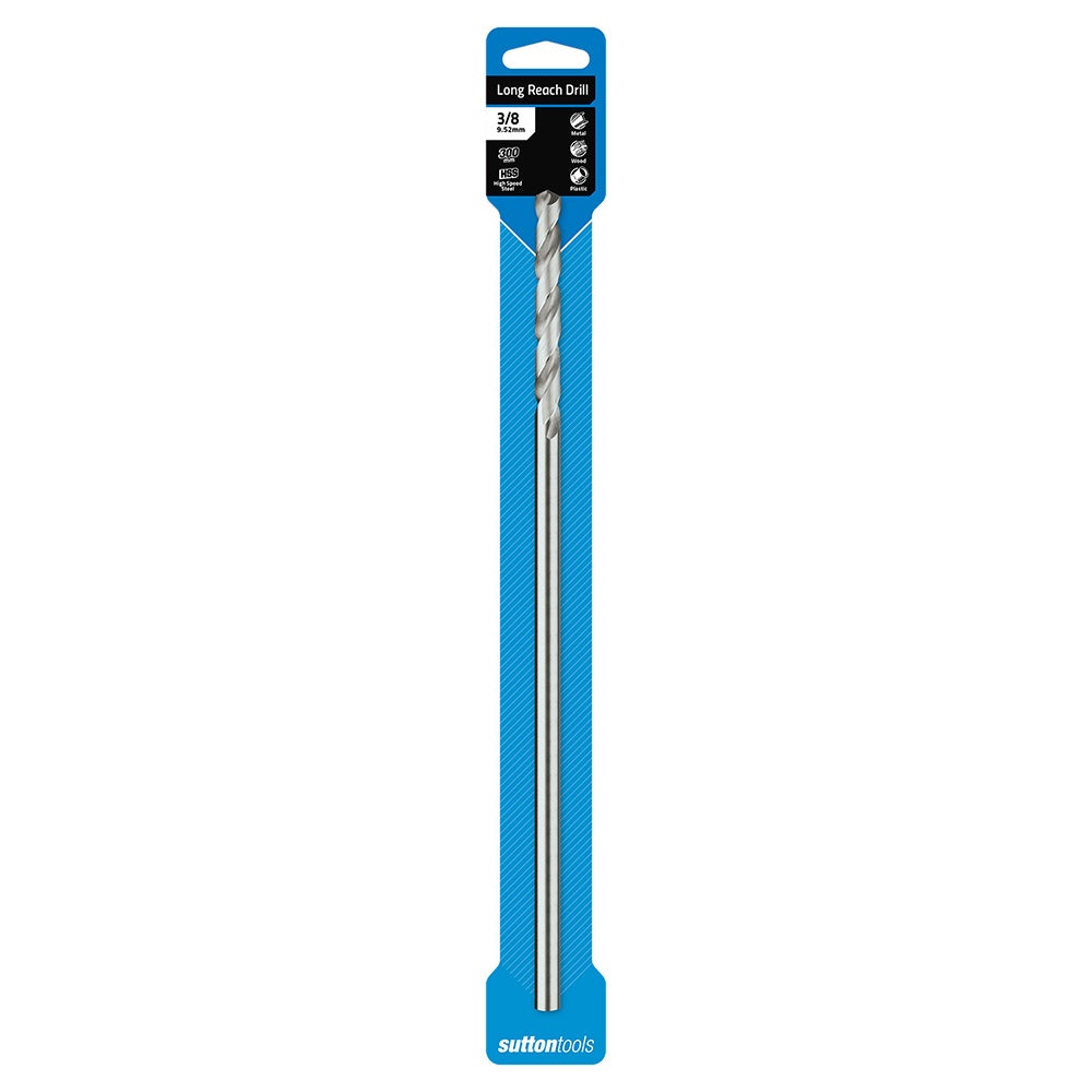 SUTTON 3/8INCH X 300MM METAL DRILL BIT EXTRA LONG HSS D2170953
