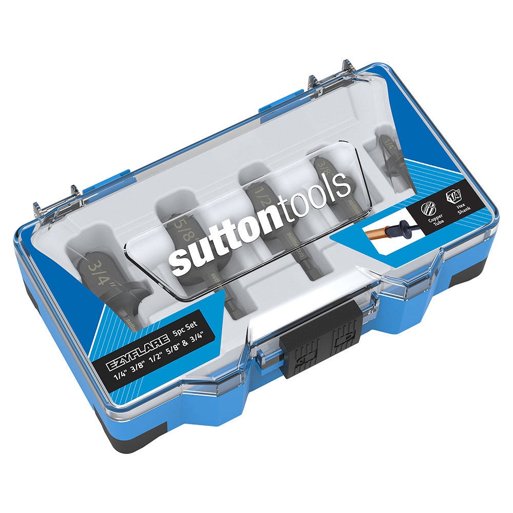 SUTTON 1/4-3/4" HEX SHANK EZYFLARE FLARING BIT TOOL - 5 PIECE SET Z100S0005