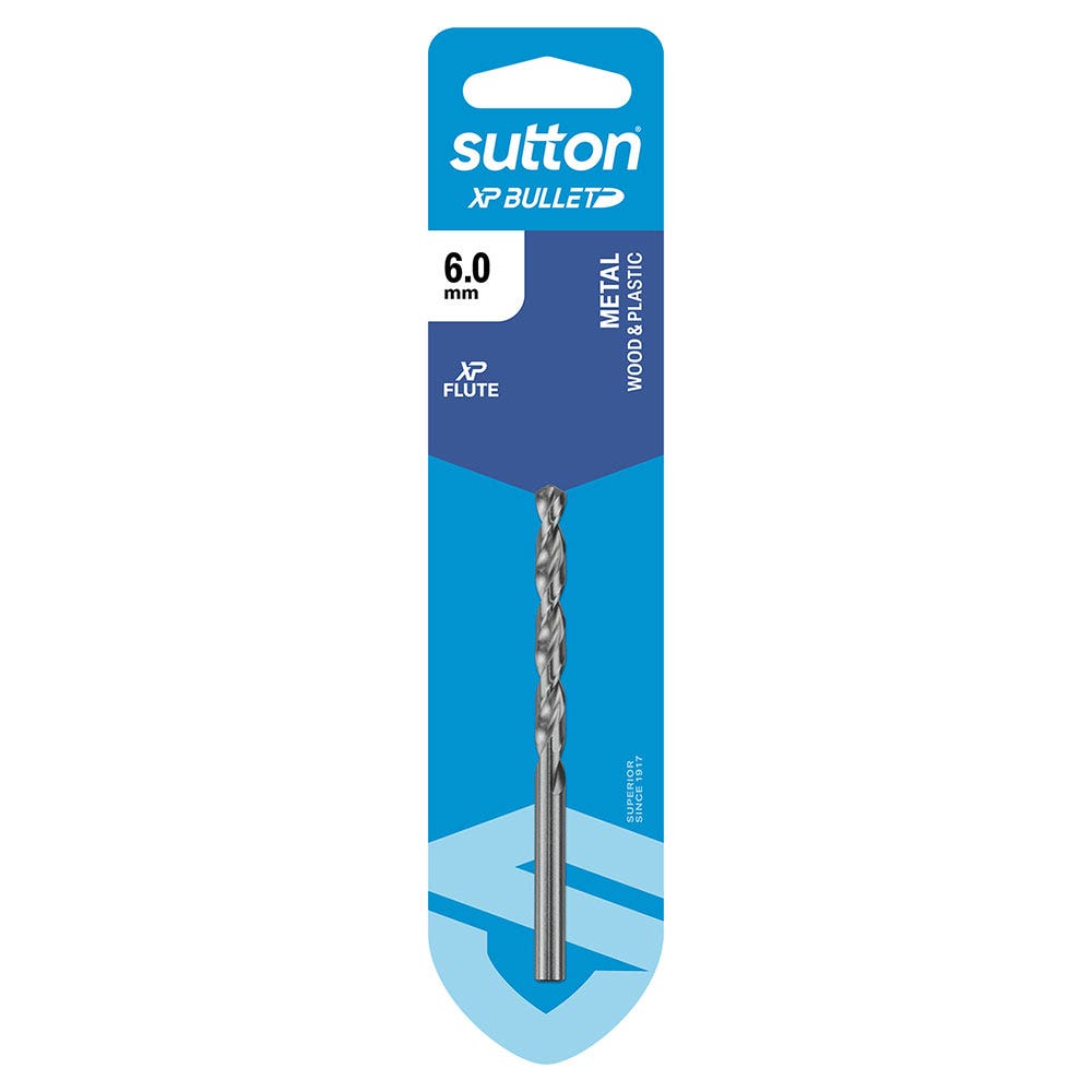 SUTTON 6MM X 93MM HSS BRIGHT XTREME PRECISION - XP BULLET JOBBER DRILL BIT D220H0600
