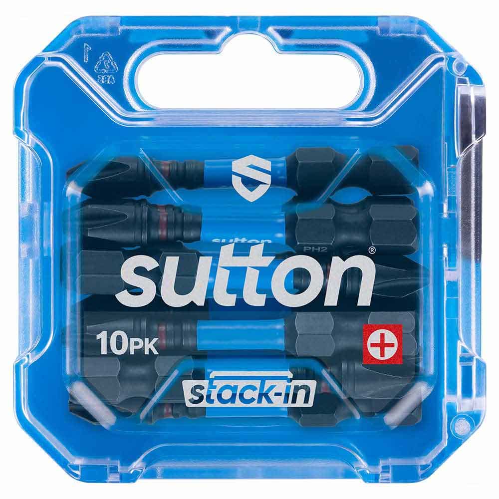SUTTON SUPATORQ PHILLIPS PH2X50MM SCREWDRIVER BIT S200 STACK-IN - 10 PIECE S200T10B02
