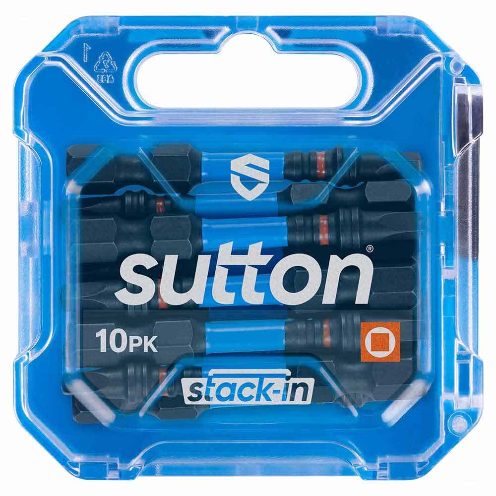 SUTTON SUPATORQ SQUARE SQ2X50MM SCREWDRIVER BIT S204 STACK-IN - 10 PIECE S204T10B02
