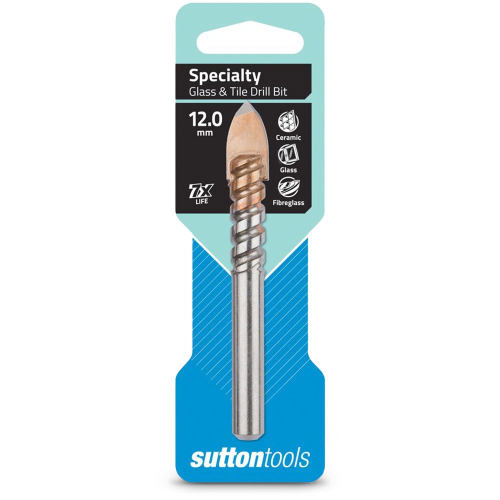 SUTTON 12.0 X 100MM TCT GLASS & TILE DRILL BIT D6041200