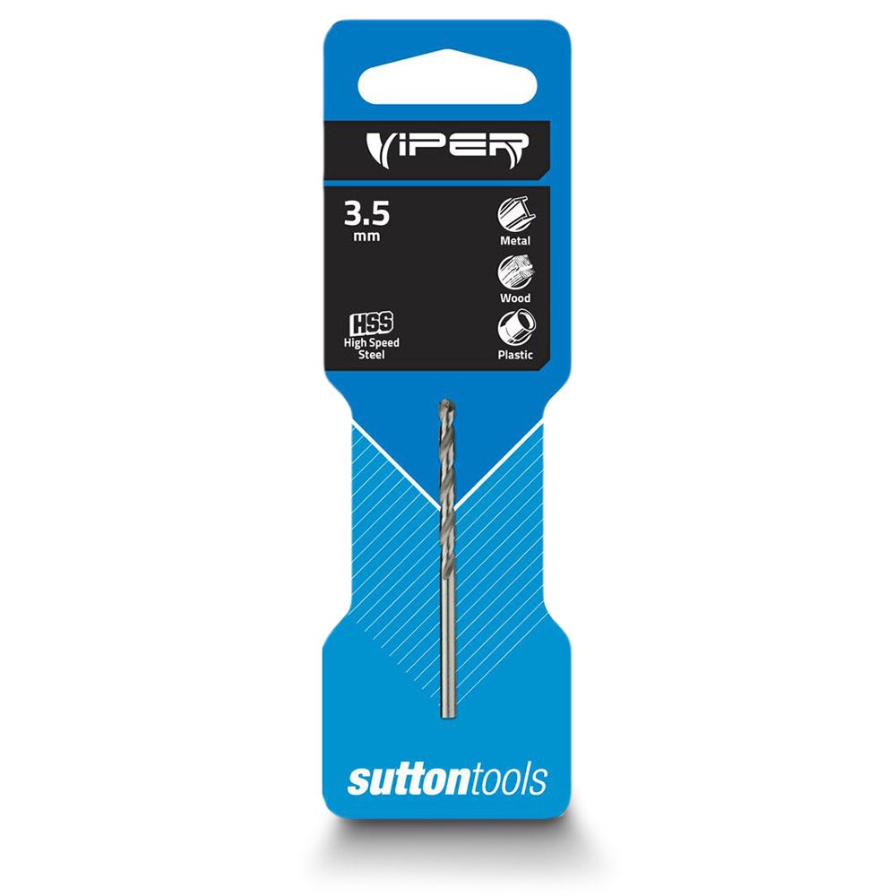 SUTTON 3.5 X 70MM HSS-BRIGHT JOBBER DRILL BIT - VIPER D1050350