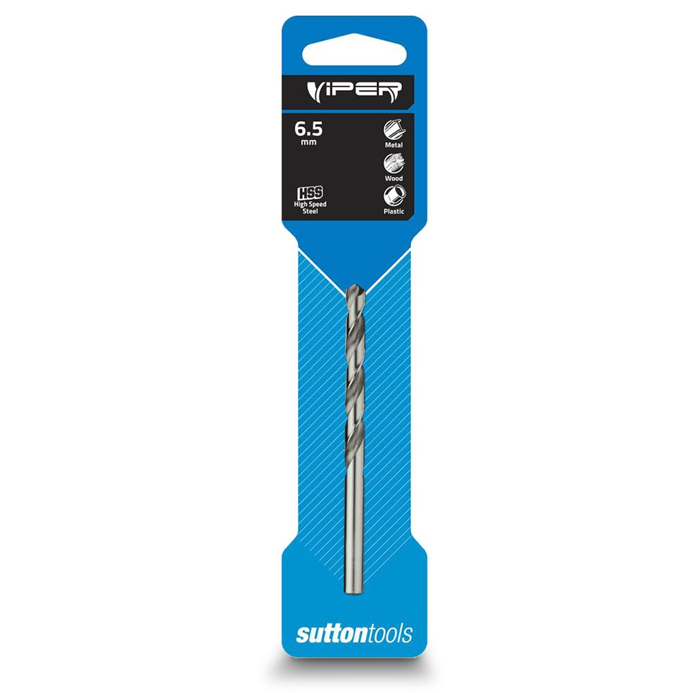 SUTTON 6.5 X101MM HSS-BRIGHT JOBBER DRILL BIT - VIPER D1050650