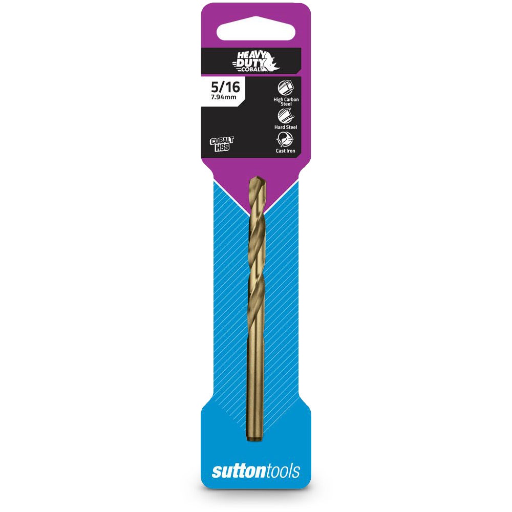 SUTTON 5/16INCH X 4.1/2INCH METAL JOBBER DRILL BIT HSS-COBALT