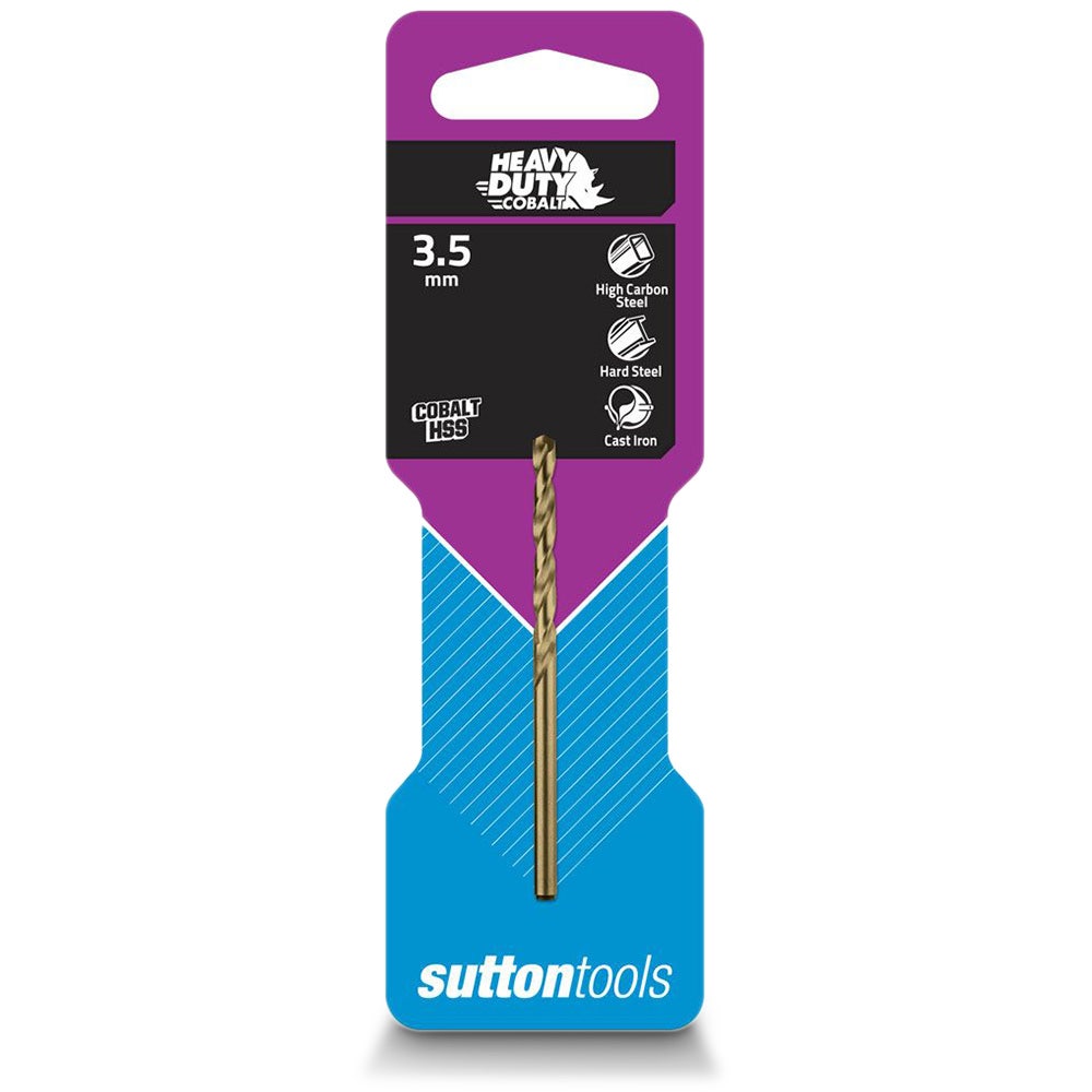 SUTTON 3.5 X 70MM HSS-COBALT JOBBER DRILL BIT - HD-COBALT