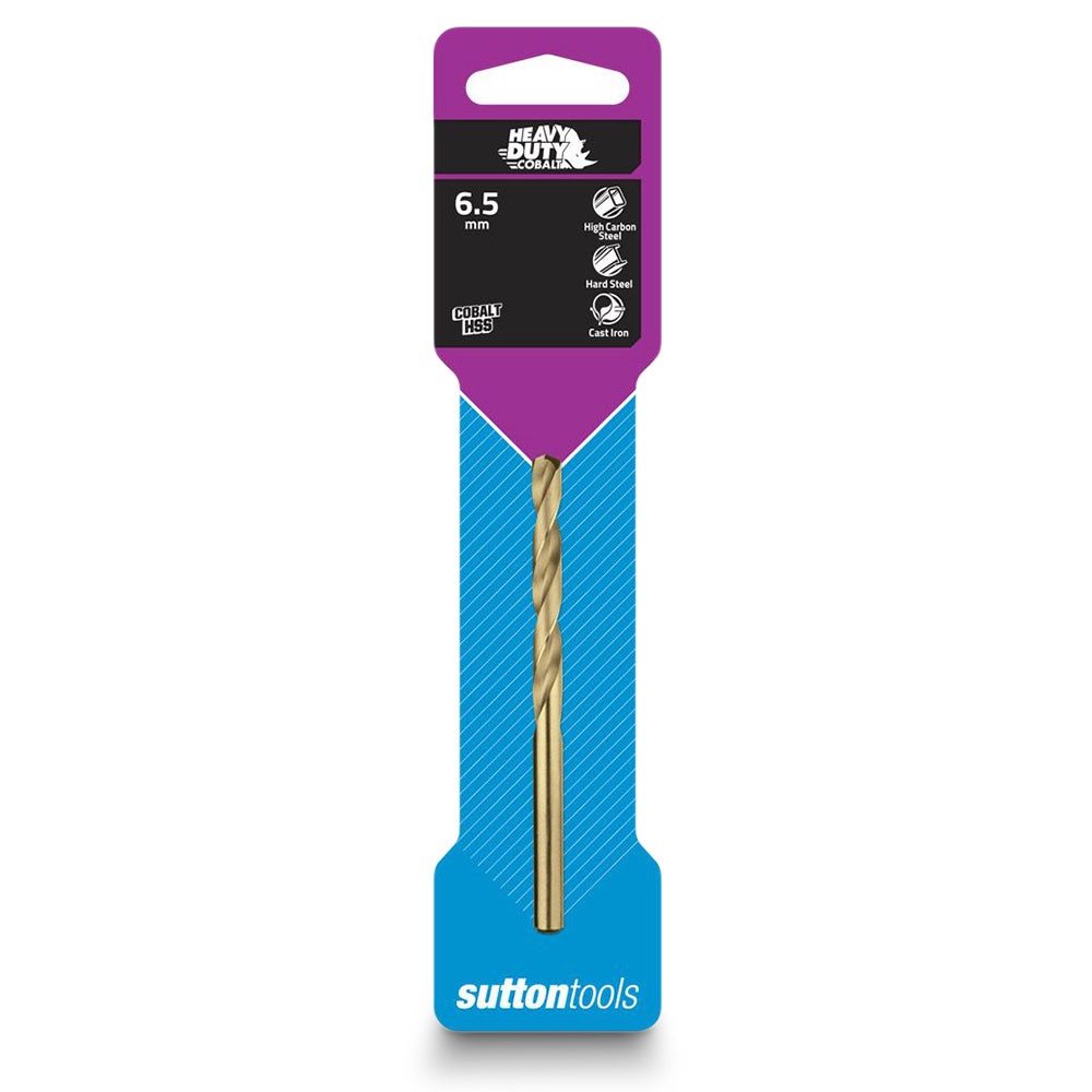 SUTTON 6.5 X 101MM HSS-COBALT JOBBER DRILL BIT - HD-COBALT