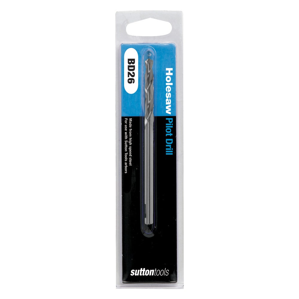 SUTTON 1/4INCH X 104MM HSS HOLESAW PILOT DRILL BIT