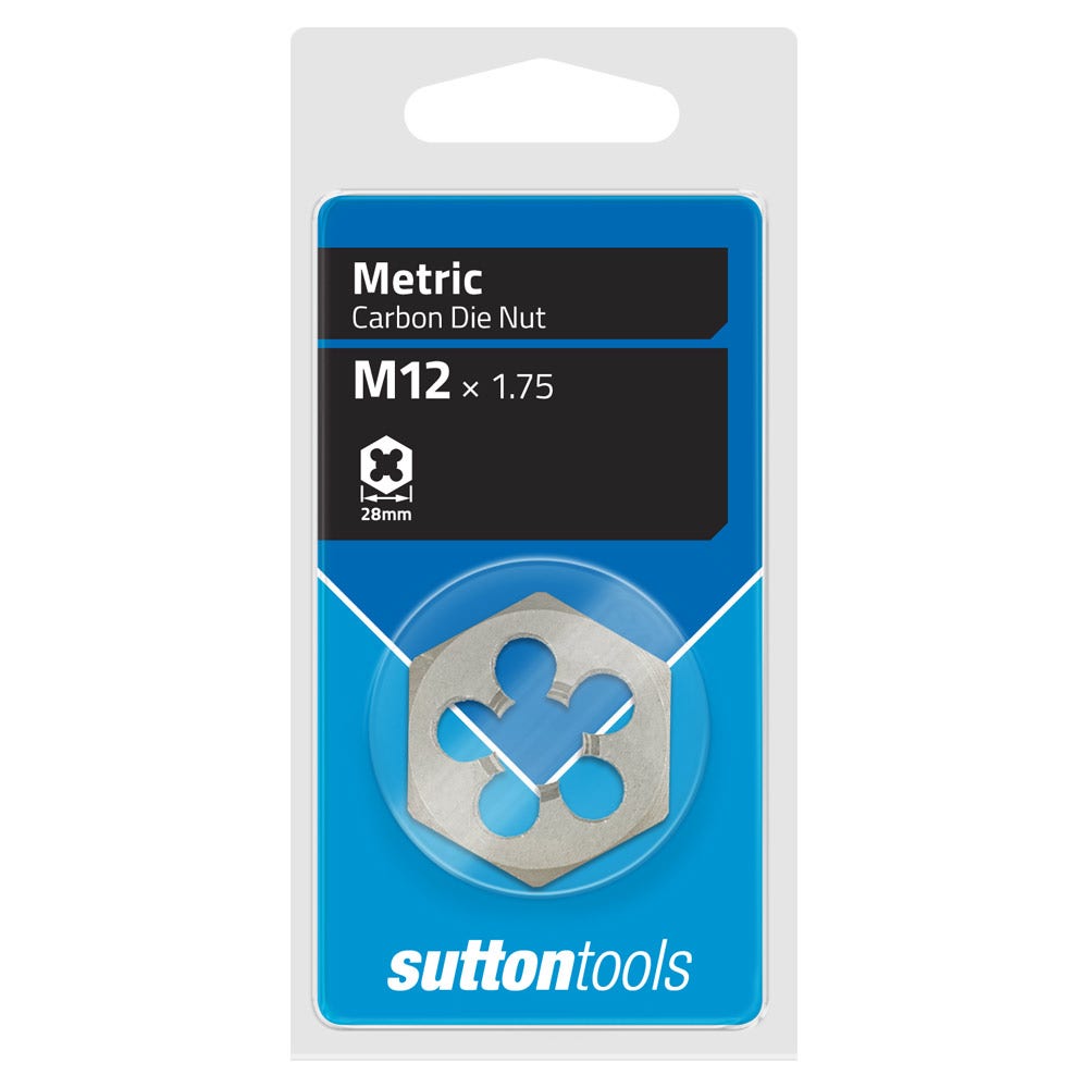 SUTTON M12 X 1.75 HEXAGON DIE NUT M4401200