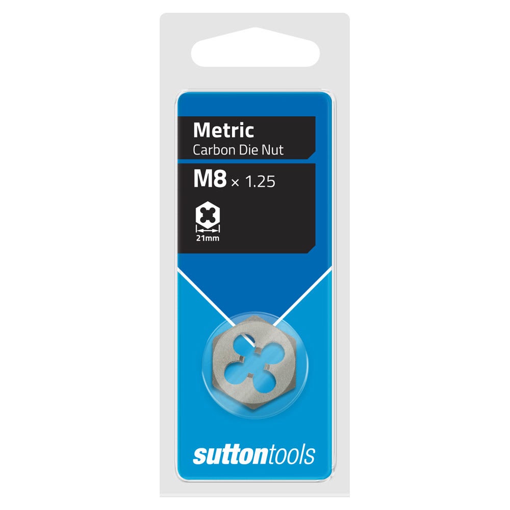 SUTTON M8 X 1.25 HEXAGON DIE NUT M4400800