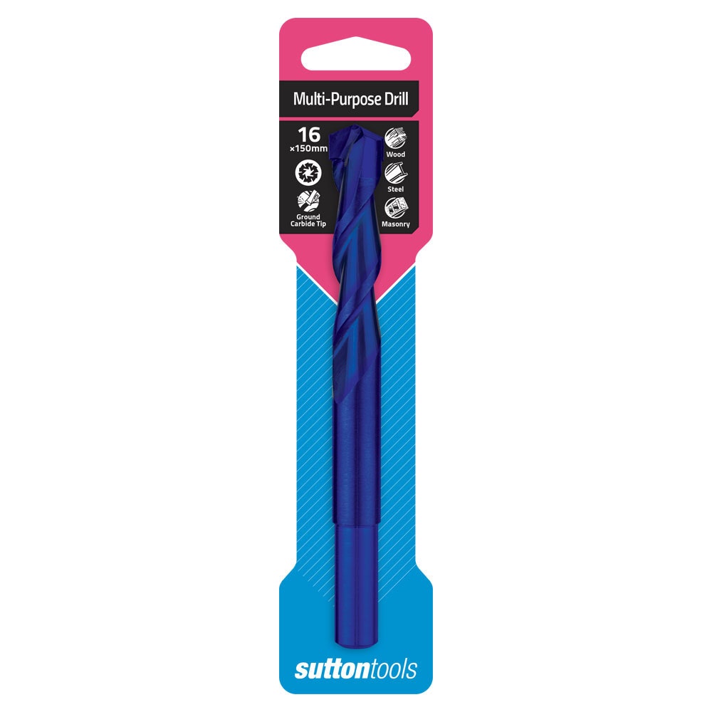 SUTTON 16X150MM TCT MULTI-PURPOSE DRILL BIT D6101600