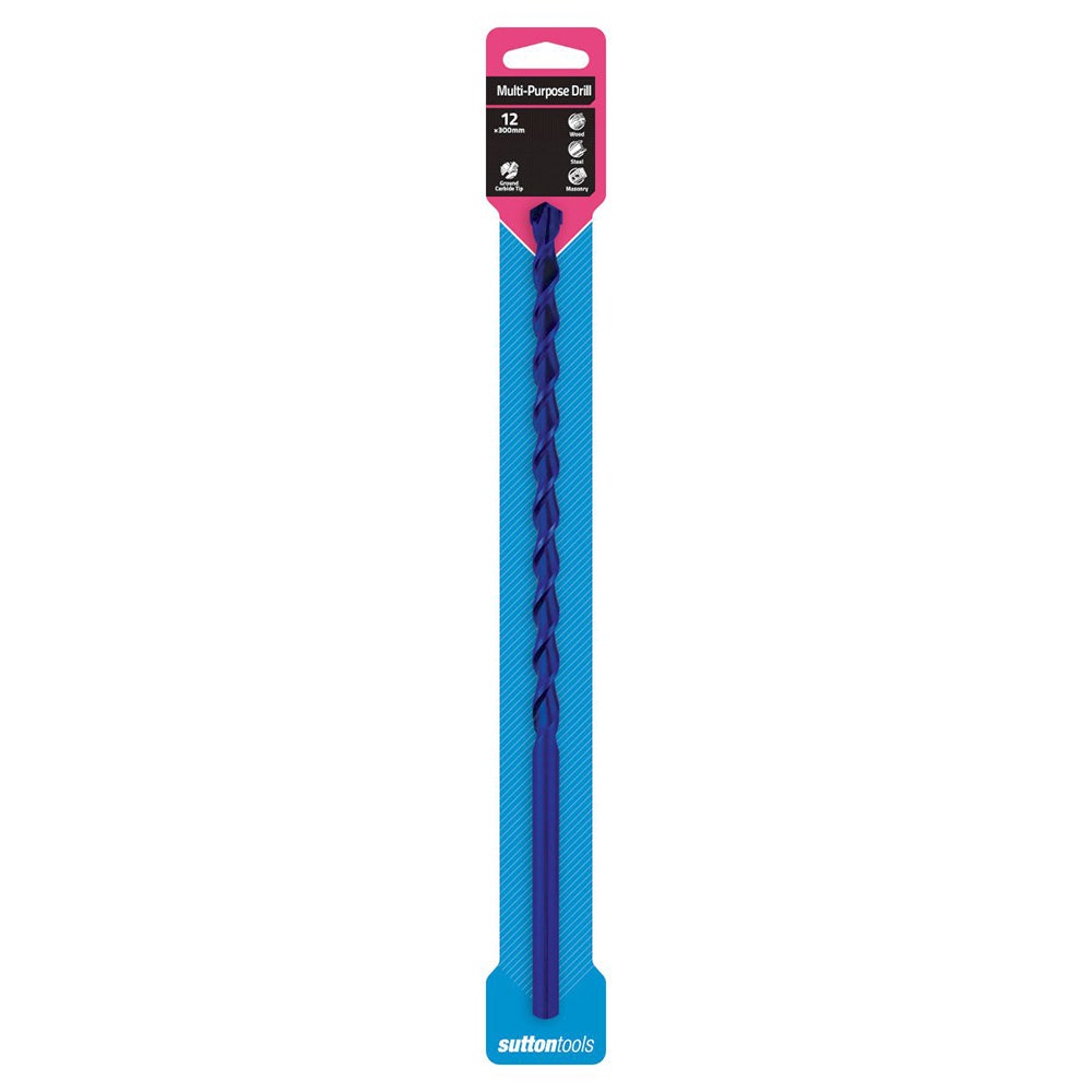 SUTTON 12X300MM TCT MULTI-PURPOSE DRILL BIT D6111203