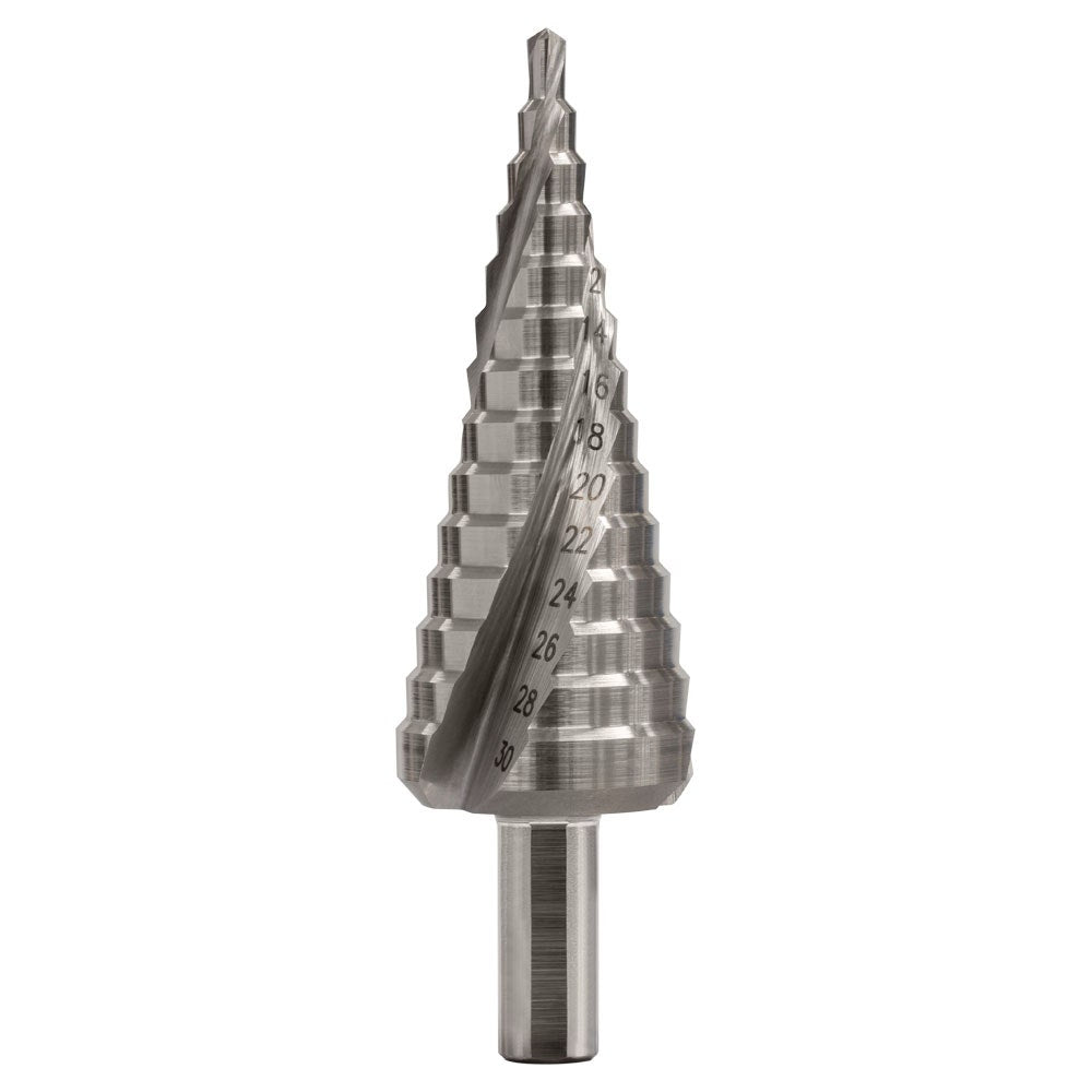 SUTTON 4-30MM 14-STEP HSS SPIRAL FLUTE STEP DRILL BIT