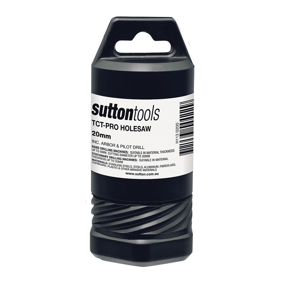 SUTTON 20MM TCT METAL HOLESAW W/ ARBOR - DEEP CUT H1130200