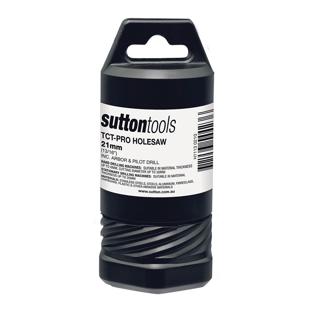 SUTTON 21MM TCT METAL HOLESAW W/ ARBOR - DEEP CUT H1130210
