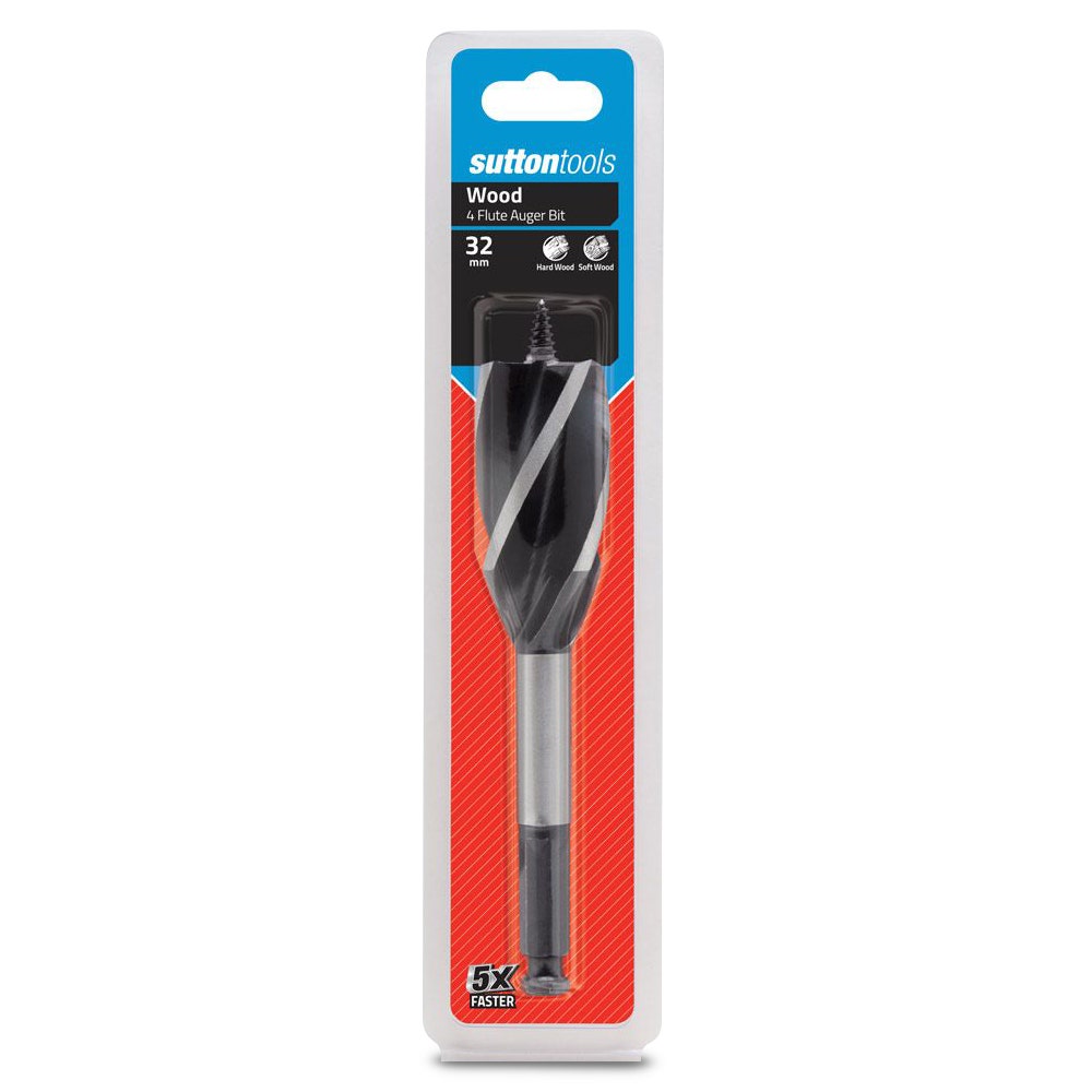 SUTTON 32 X 165MM 7/16" 4-FLUTE AUGER BIT D5143200