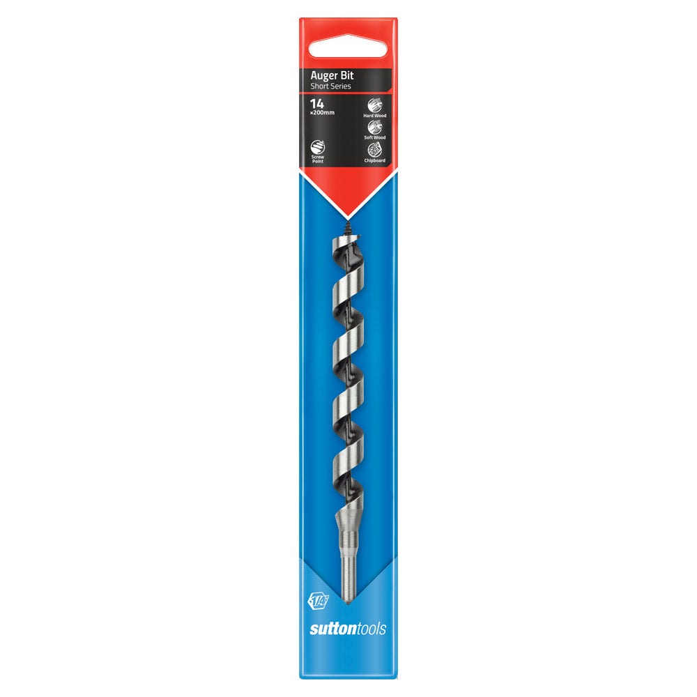 SUTTON 14.0MM X 200MM 7/16" POWER GROOVE SHANK SHORT SERIES DRILL BIT D5101400