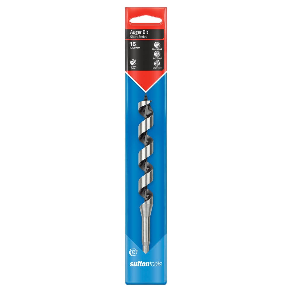 SUTTON 16.0MM X 200MM 7/16" POWER GROOVE SHANK SHORT SERIES DRILL BIT D5101600