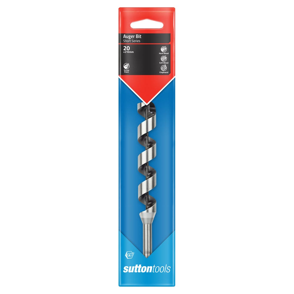 SUTTON 20.0MM X 210MM 7/16" POWER GROOVE SHANK SHORT SERIES DRILL BIT D5102000