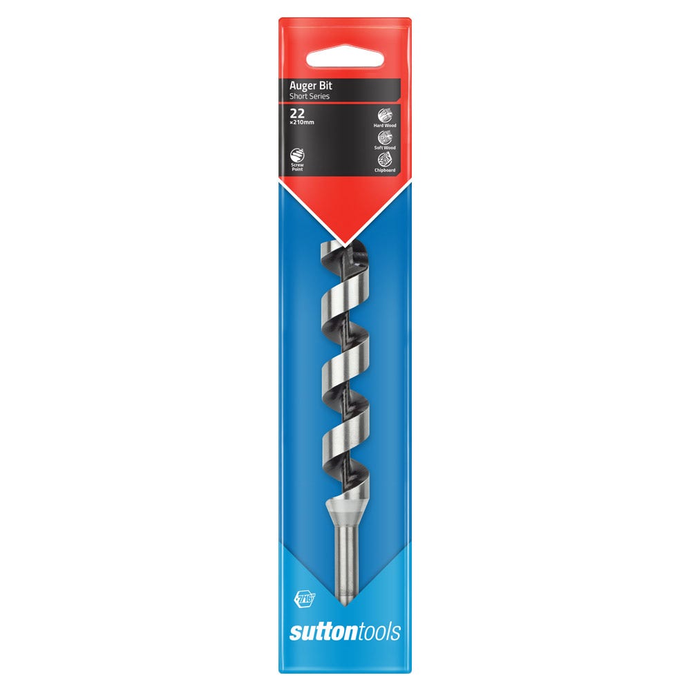 SUTTON 22.0MMX210MM7/16INCH POWER GROOVE SHANK SHORT SERIES DRILL BIT D5102200