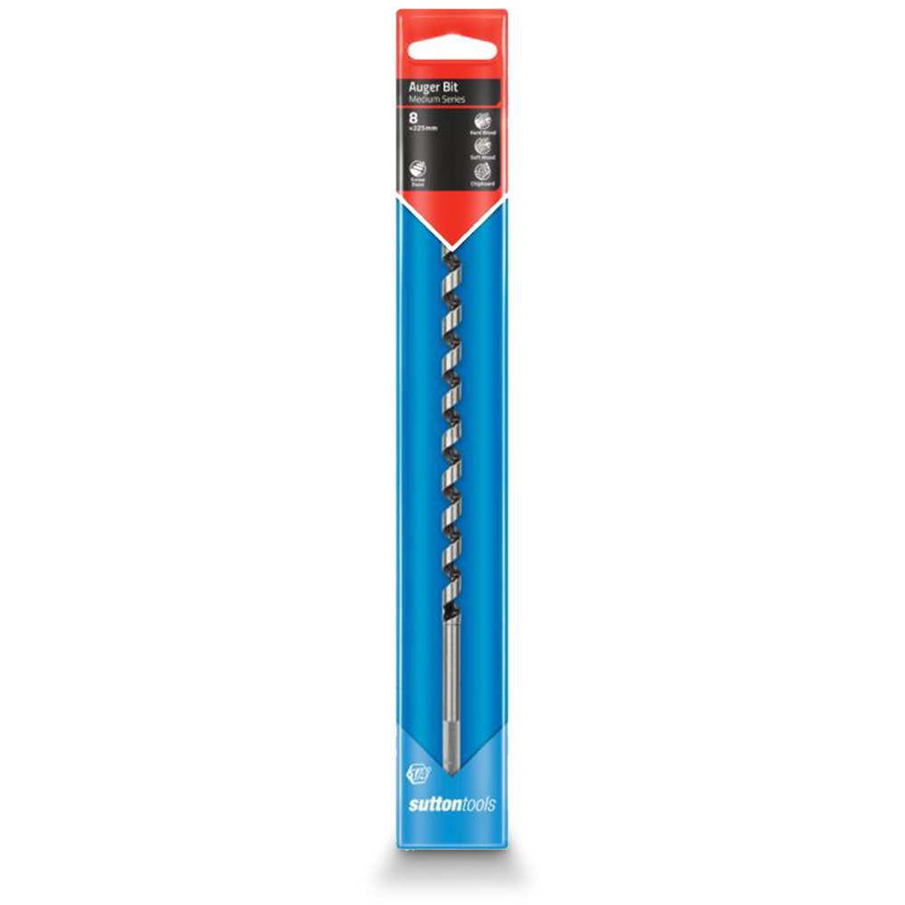 SUTTON 8.0 X 225MM 1/4-HEX SHANK AUGER BIT