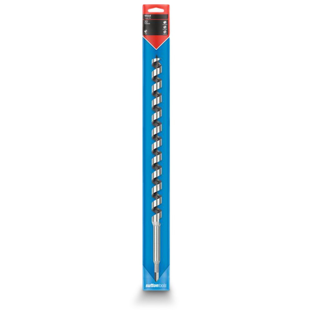 SUTTON 22 x 500mm 7/16inch-Hex Auger Drill Bit