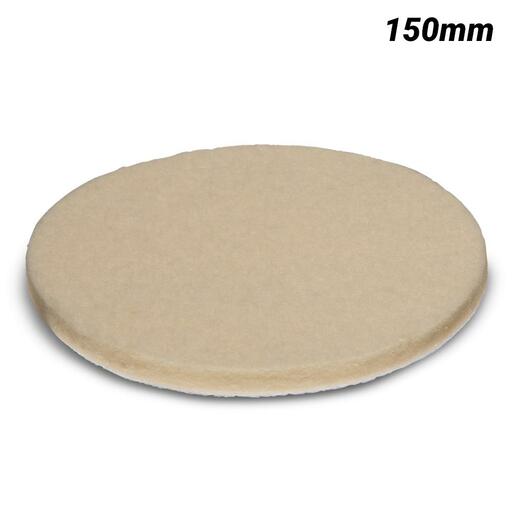 Makita 150Mm Felt Polishing Hook & Loop Pad - Soft D-74619