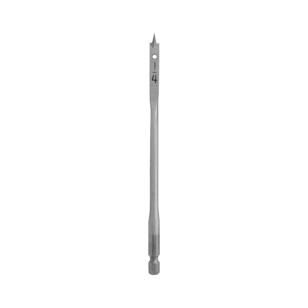 Makita FLAT WOOD SPADE BIT 1/4" x 6" - 1/4 HEX SHANK D-23955