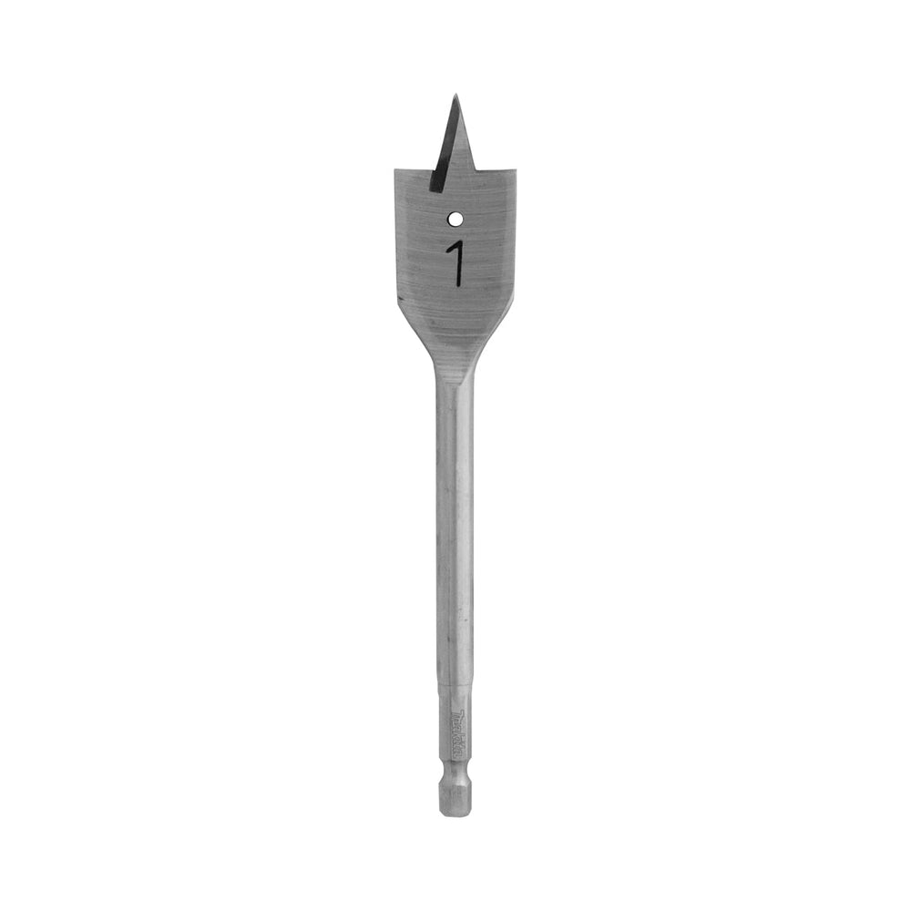 Makita FLAT WOOD SPADE BIT 1" x 6" - 1/4 HEX SHANK D-24016