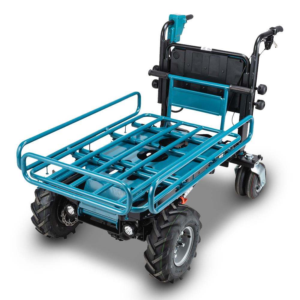 Makita DCU604Z 36V (18V x 2) Li-ion Cordless Brushless Wheelbarrow with Manual Dump & Pipe Frame - Skin Only
