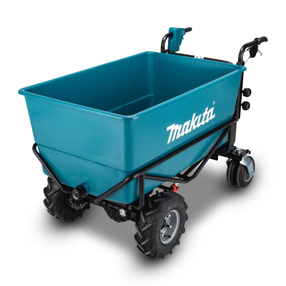 Makita DCU605Z 36V (18V x 2) Li-ion Cordless Brushless Wheelbarrow With Flat Bucket - Skin Only