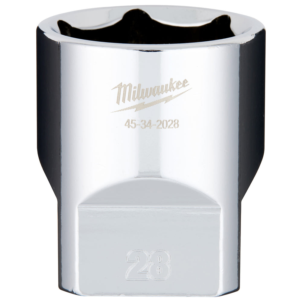 Milwaukee 28mm 1/2" Drive Socket Metric Standard 45342028