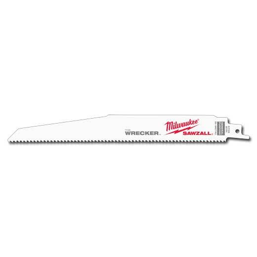 Milwaukee Wrecker General Recip Blade 230mm 8tpi 25 Pack Sawzall Blade 48008706