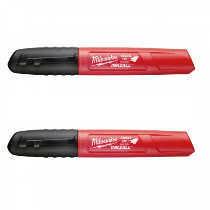 Milwaukee Medium Chisel Point Black Marker 2 Pack 48223102