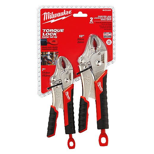 Milwaukee 2 Piece Locking Plier Set FR48223402