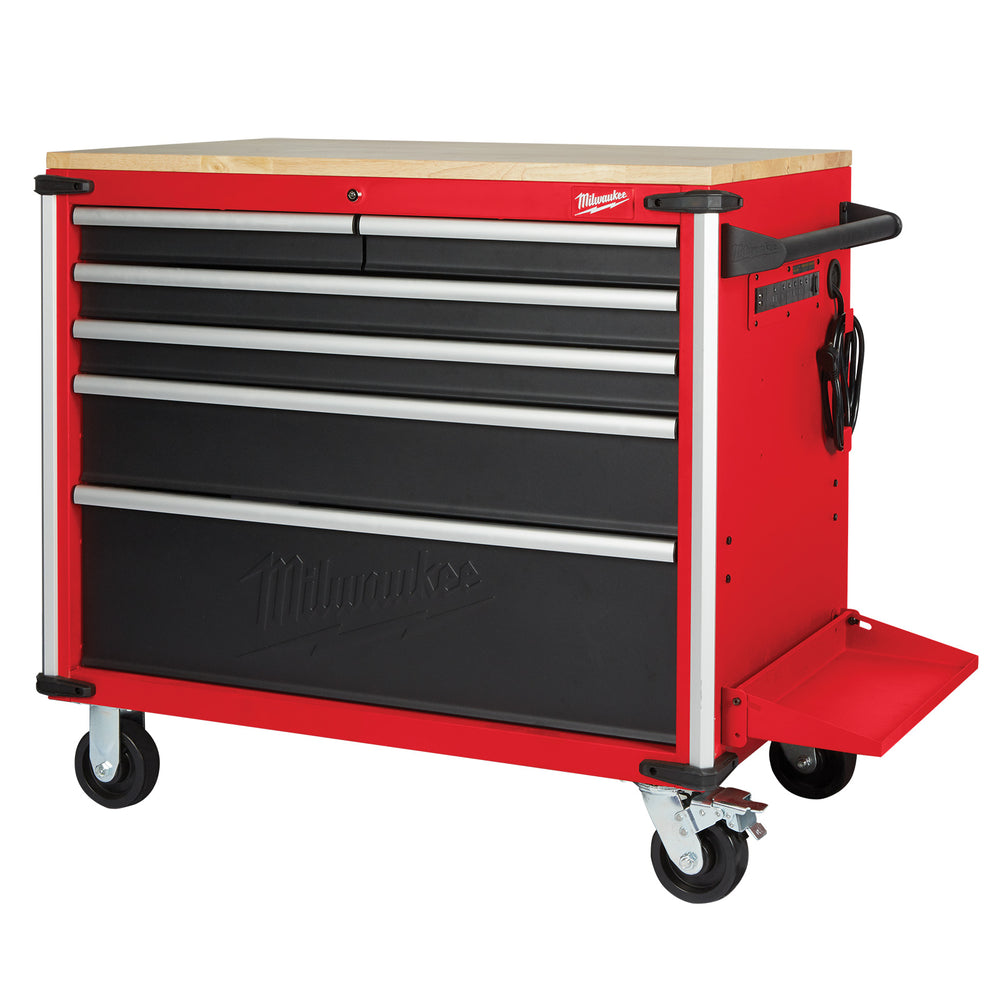 Milwaukee 40" Mobile Work Bench Wood Top 48228537