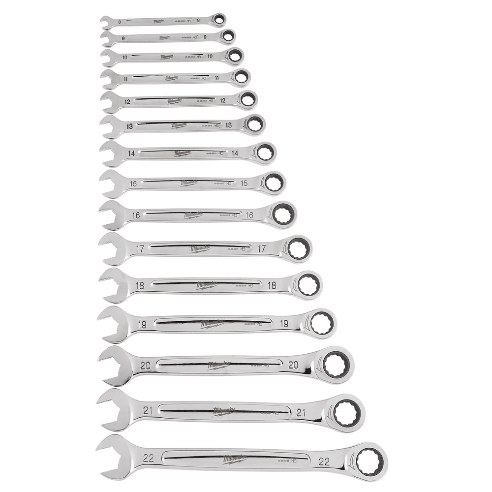 Milwaukee 15pc Ratcheting Combination Wrench Set - Metric 48229516