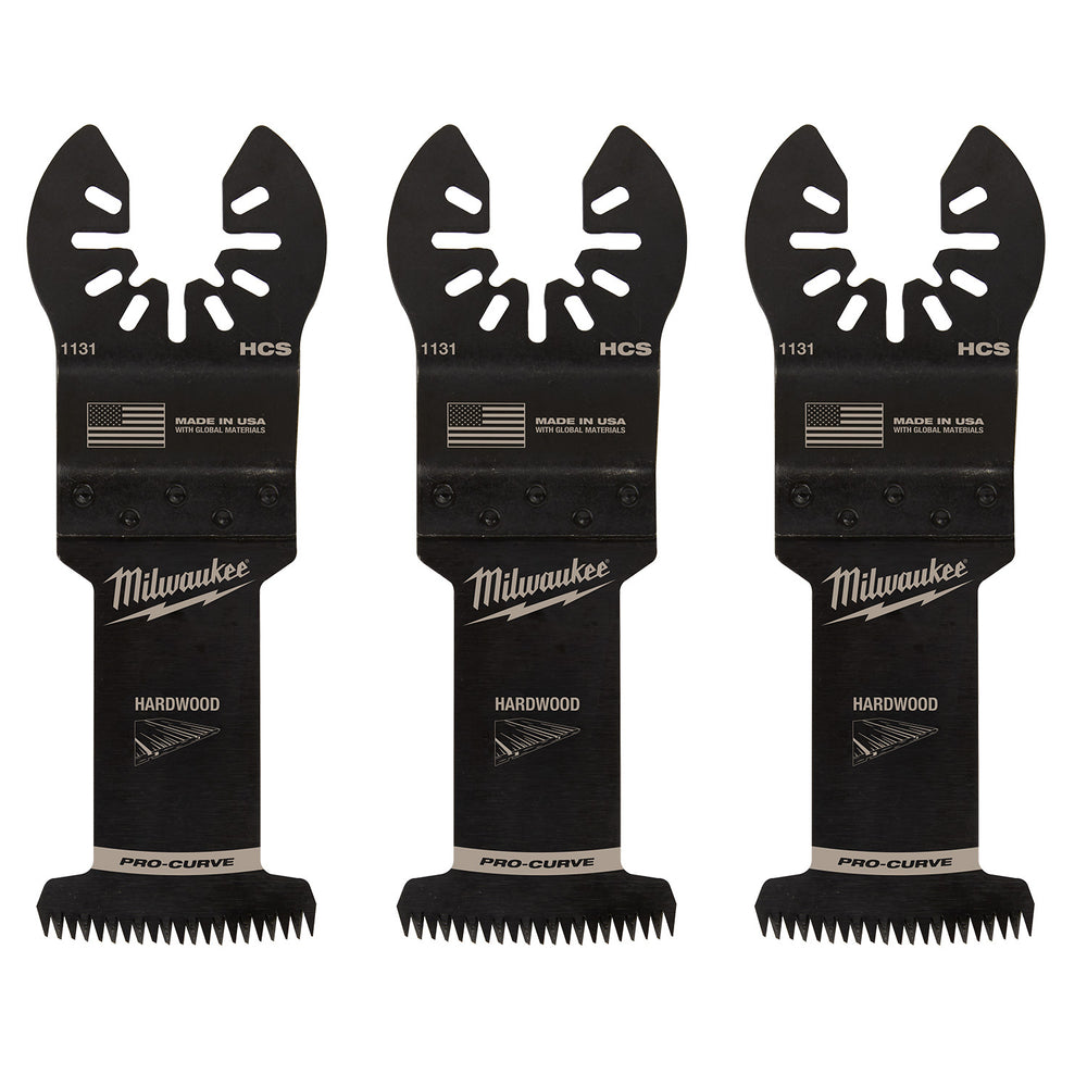 Milwaukee 35mm (1-3/8") Open-Lok Japanese Tooth Hardwood Blades 3Pk 49251133