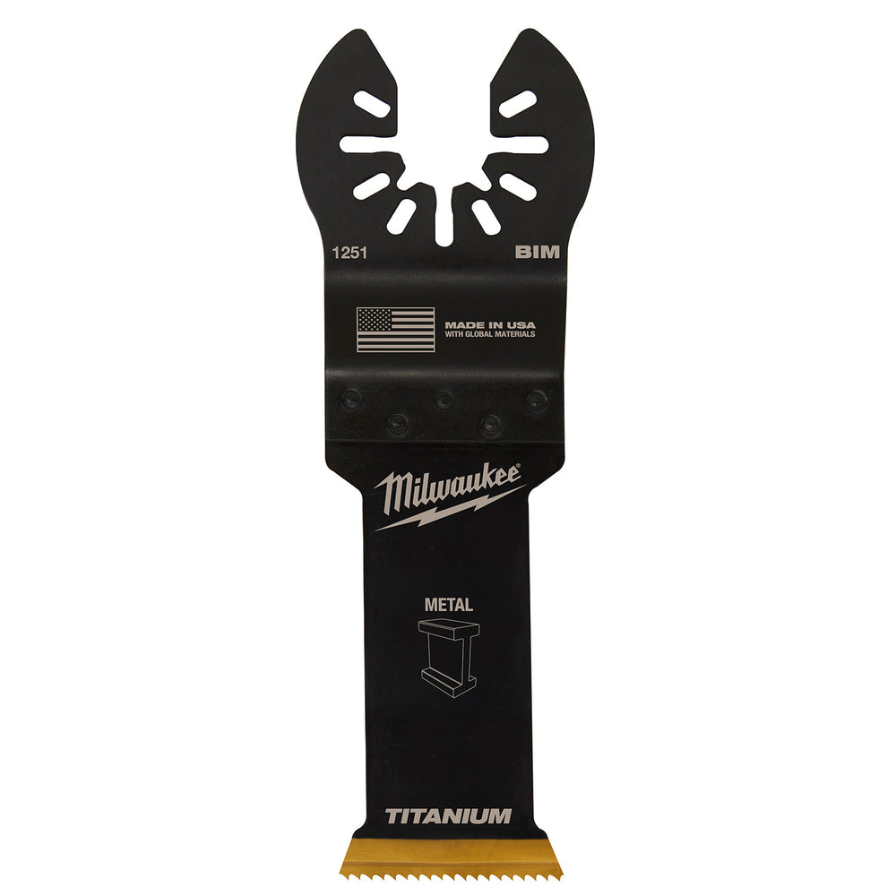 Milwaukee 28mm (1-1/8") Open-Lok Titanium Enhanced Bi-Metal Metal Blade 3Pk 49251253