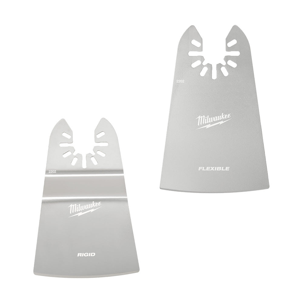 Milwaukee Open-Lok 2 Piece 50mm (2") Rigid & 50mm (2") Flexible Scraper Variety Pack 49252202