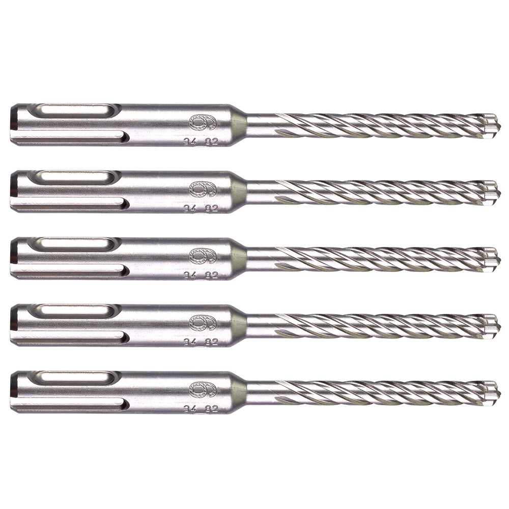 Milwaukee 6 x 115mm SDS Plus 4 Cutter (5 pack) 4932478530