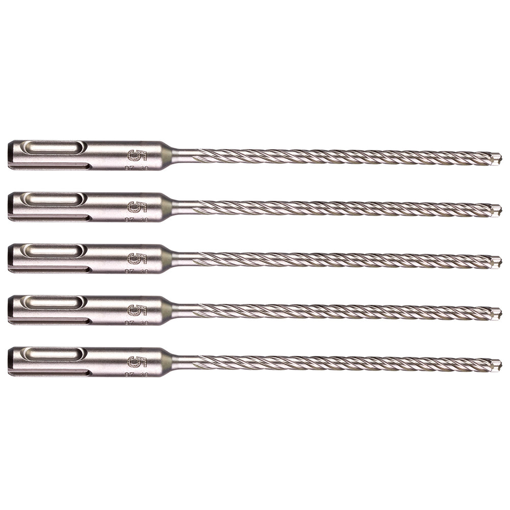 Milwaukee 5 x 165mm SDS Plus 4 Cutter (5 pack) 4932479669